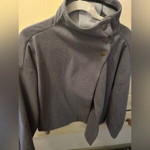 Gray Women's  Rhone Jacket with Button Detail